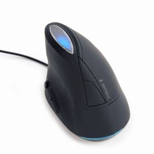 MUS-ERGO-03 Gembird Ergonomic Opticki mis 3600Dpi 6-button black 105mm USB