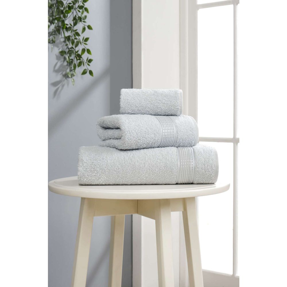 Set peškira (3 komada) Ezgi - Svijetlo siva slika 1