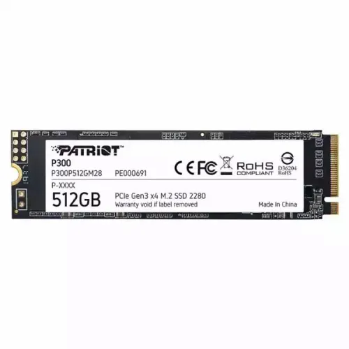 SSD M.2 NVMe 512GB Patriot P300 1700MBs/1100MBs P300P512GM28 slika 1