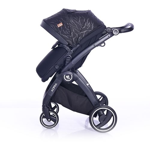 LORELLI ADRIA Kolica Black 2u1 SET: Košara + Putna Torba + Zimska Navlaka (do 15 kg) slika 9