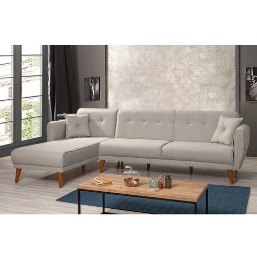 Atelier Del Sofa Aria Krem Ugao Sofa na Razvlačenje slika 2