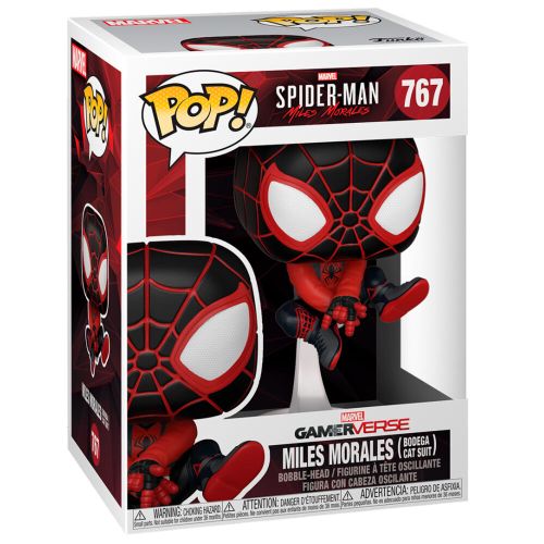 POP figure Marvel Spiderman Miles Morales Bodega Cat Suit slika 3