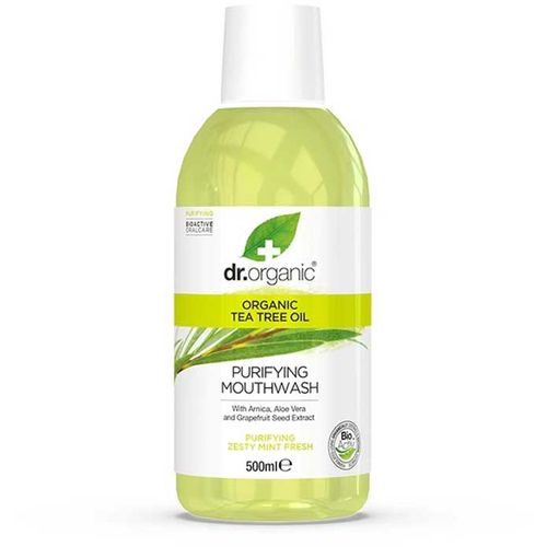  Dr. Organic TEA TREE tekućina za ispiranje usta 500ml slika 1