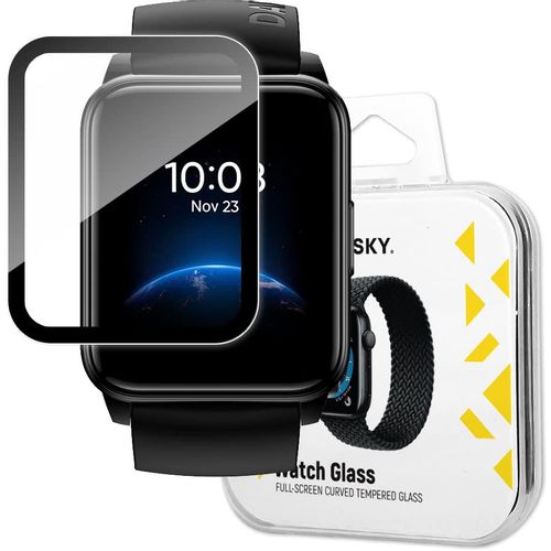 Wozinsky Watch Glass hibridno staklo za Realme Watch 2 crno slika 1