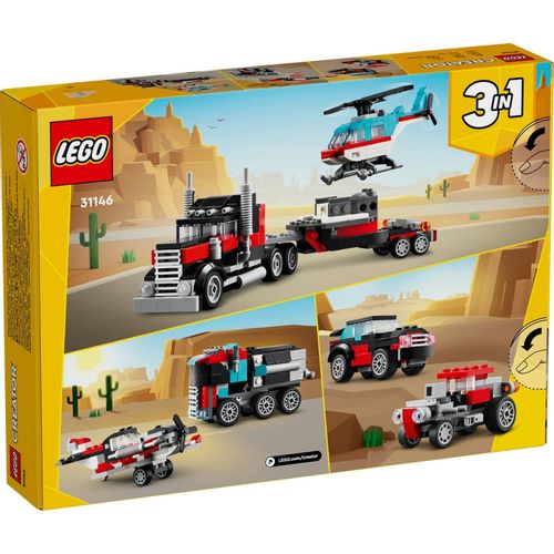 Lego Creator Flatbed Truck With Helicopter slika 2