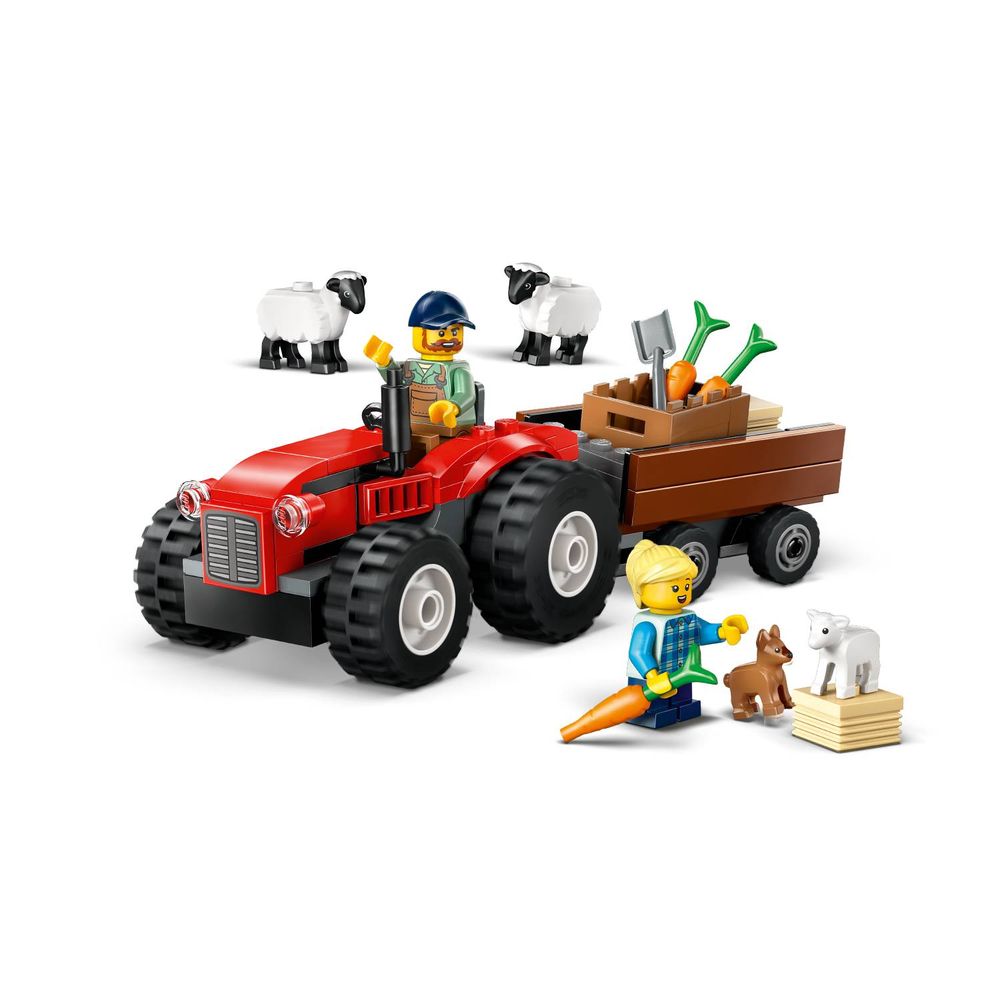 LEGO 60461 Crveni traktor sa prikolicom i ovcama slika 6