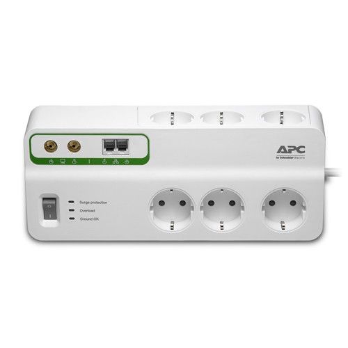 Essential SurgeArrest, 230V, 6XŠuko, 2xUSB 2.4A, APC PM6U-GR slika 1