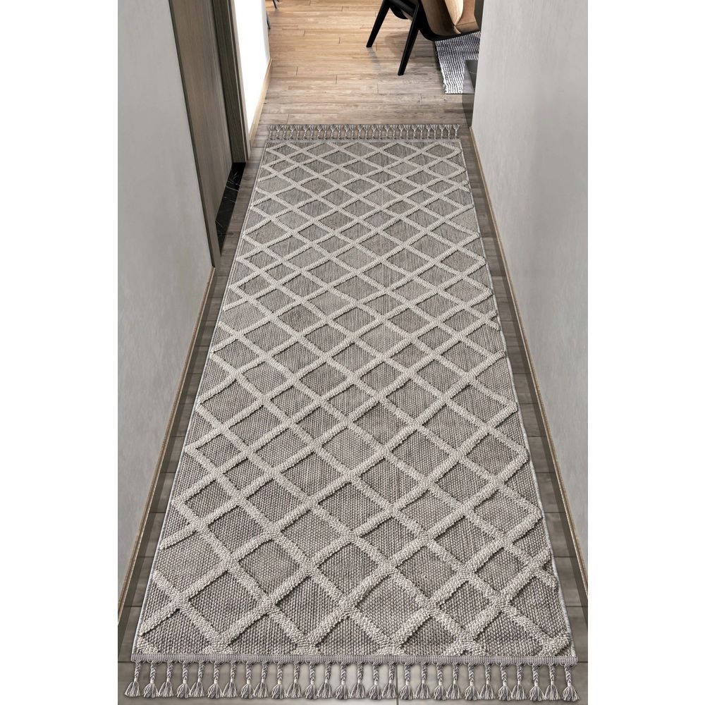 Beverly 2264 Sivi Tepih za Hodnik 100 x 150 cm slika 1
