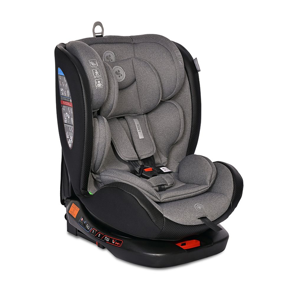 Lorelli Rotirajuća autosjedalica Ares i-Size 40-150 cm 360 Isofix sa Anti-Rebound štitnikom, Grey slika 1