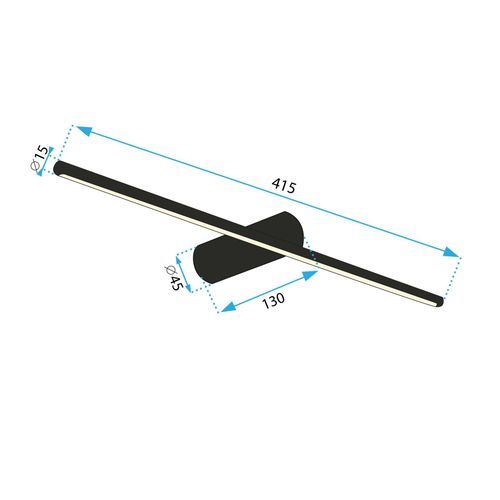 Zidni svijećnjak LED 40CM APP1341-W Black slika 7