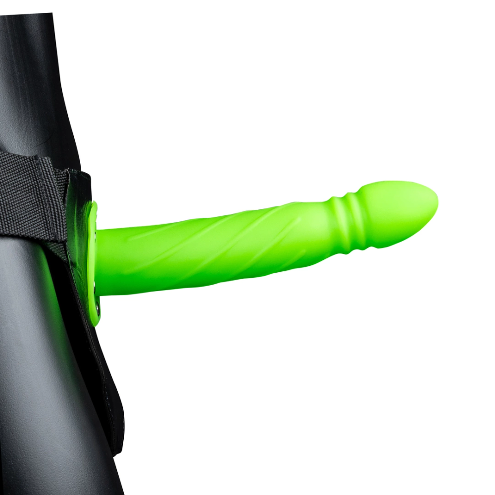 Joj! by Shots Glow in the Dark Twisted Hollow Strap-On - 8 / 20 cm slika 4