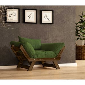 Sofa za vrt sa jednim mestom, CPT8140-140, boje: orahova zelena