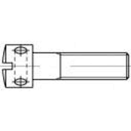 TOOLCRAFT 106392 vijci s križnim rupama M3 8 mm utor DIN 404 čelik 100 St. slika 1