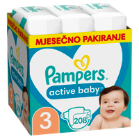 Pampers Active baby pelene mjesečno pakovanje