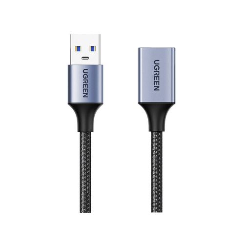 Kabel UGREEN, USB 3.0 A (M) na USB 3.0 A (ž), pleteni, 5m, crni slika 1