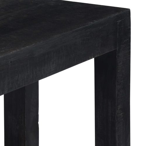 Konzolni stol crni 118 x 30 x 76 cm od masivnog drva manga slika 3