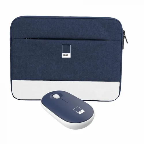 Celly torbica za laptop 16" + bežični miš tamno plava slika 1