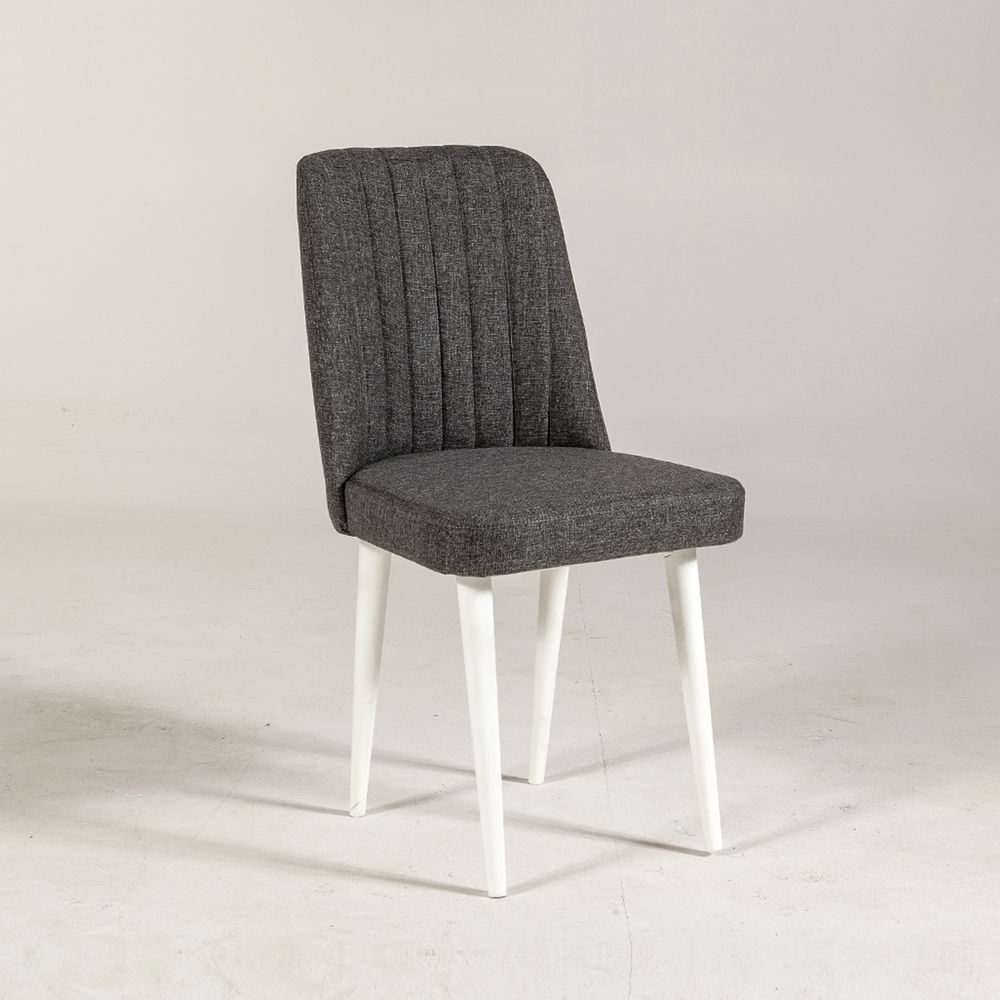 Vina Sandalye Anthracite i Bijela slika 1