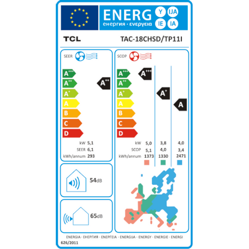 TCL klima uređaj Ocarina Ultra Inverter 5,1kW - TAC-18CHSD/TPG11I slika 4