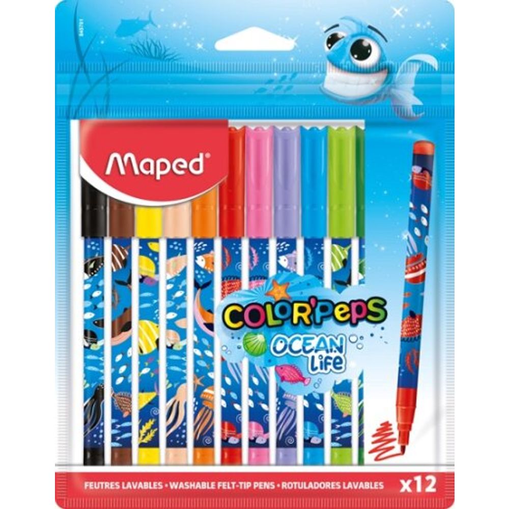 Maped Flomasteri 12/1 DECORATED OCEAN  slika 1