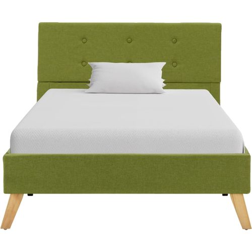 Okvir za krevet od tkanine zeleni 100 x 200 cm slika 27