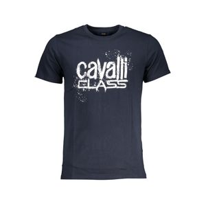 CAVALLI CLASS MEN'S SHORT SLEEVED T-SHIRT BLUE