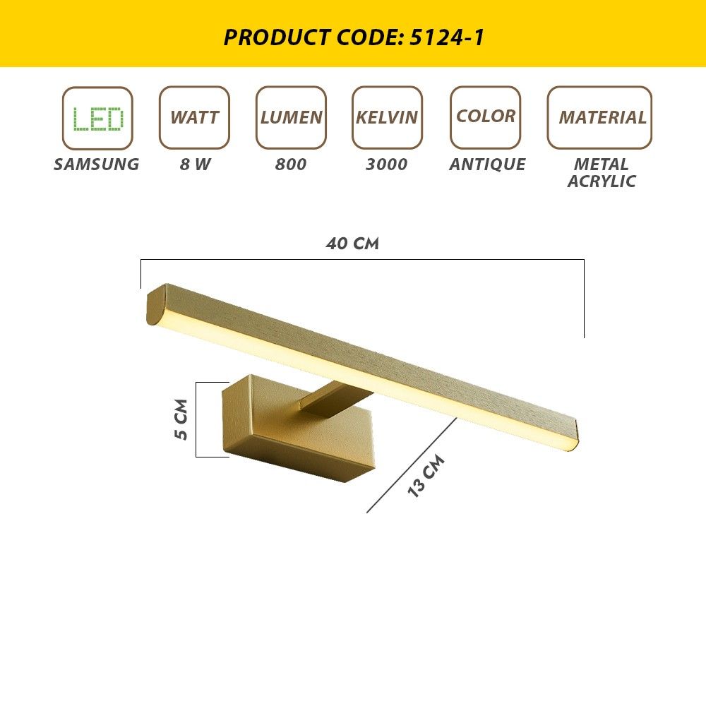 L1647 - Antik Zidna Lampa slika 5