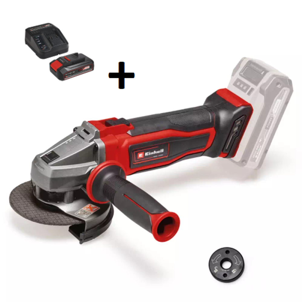 Einhell PXC aku ugaona brusilica TE-AG 18/115 Q Li-Solo + Baterija 2.5 Ah i punjač slika 1