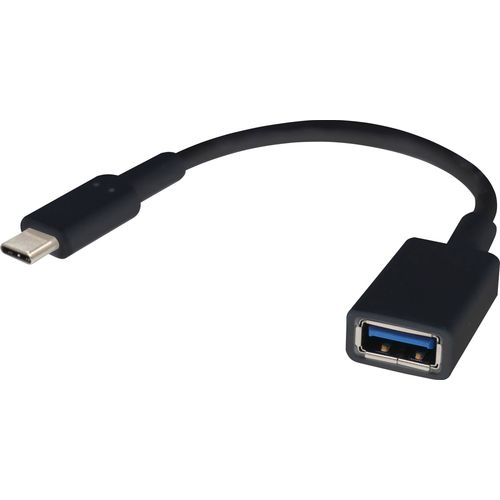 Renkforce USB kabel USB 3.2 gen. 1 (USB 3.0) USB-C® utikač, USB-A utičnica 0.15 m crna s otg funkcijom, pozlaćeni kontakti RF-4455819 slika 3