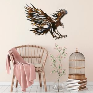 Eagle 3 Višebojni Ukrasni Metalni Zidni Dodatak