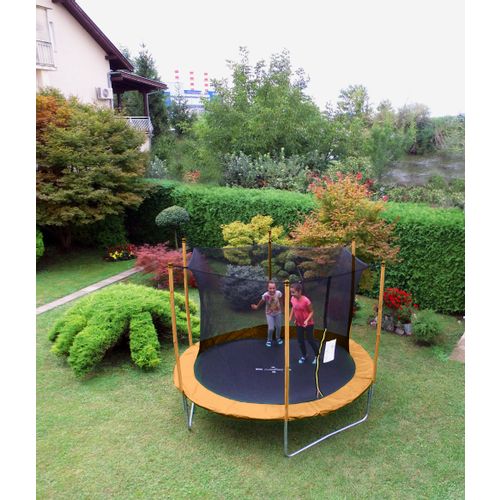 Legoni Trampolin Fun sa zaštitnom mrežom, narančasti, 244 cm slika 4