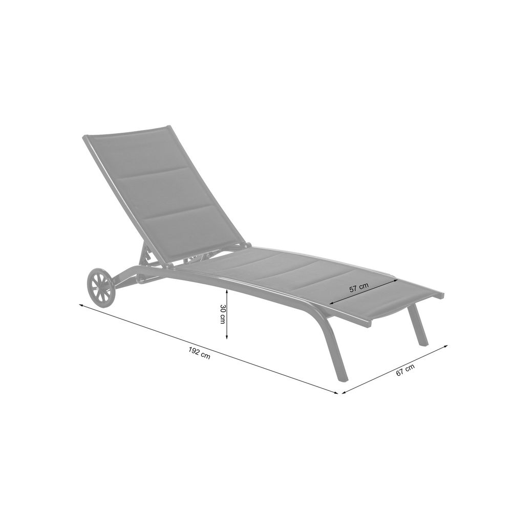 Ibiza crna / crna ležaljka slika 8