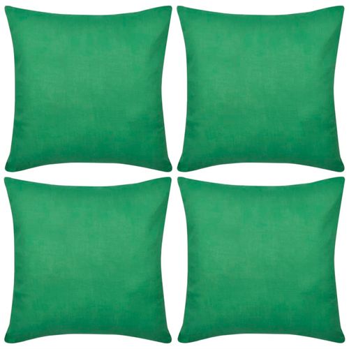4 Zelene Jastučnice Pamuk 50 x 50 cm slika 18