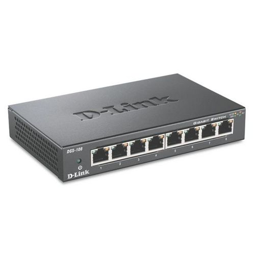 D-Link 8‑Port Gigabit Unmanaged Desktop Switch DGS-108/E slika 1