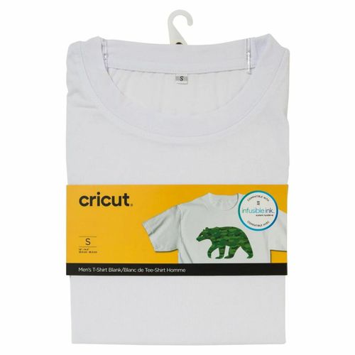 Prilagodljiva majica za ploter za rezanje Cricut Men's Bijela S slika 1