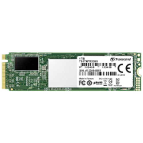 Transcend TS1TMTE220S M.2 NVMe 1TB, 2280, PCIe Gen3x4, M-Key, 3D TLC, with Dram, Read 3,500 MB/s, Write 2,800 MB/s, 3.58mm double-sided slika 1