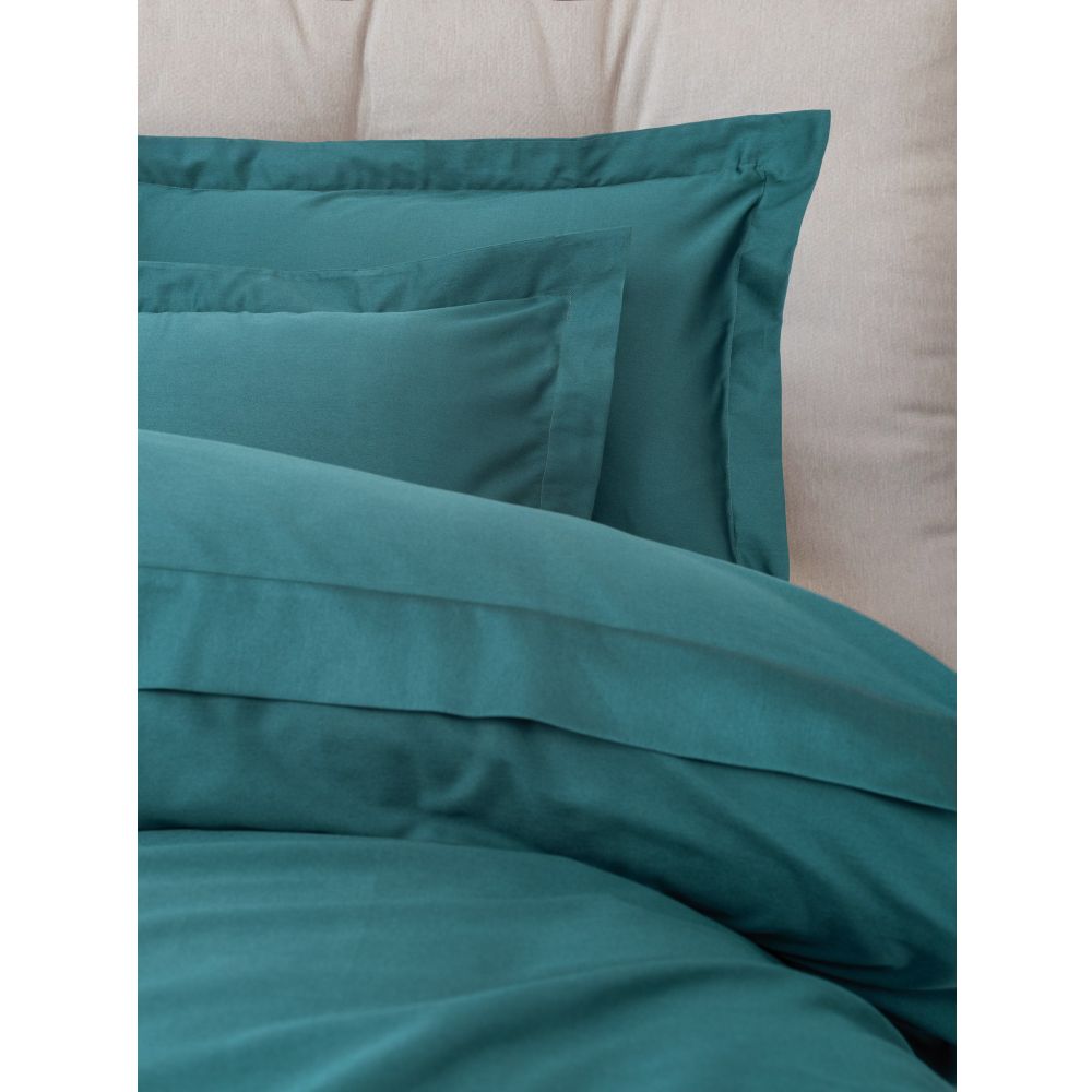 Elegant - Petrol Petrol Blue Satin Single Quilt Cover Set (DE) slika 2