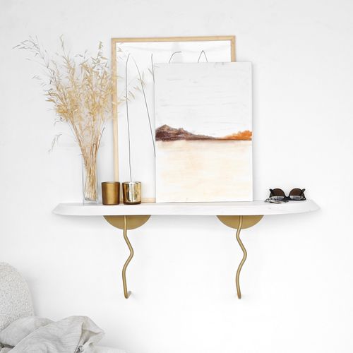 Lierre - Gold, White Gold
White Wall Shelf slika 4