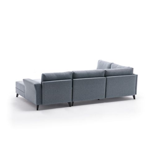 Eris - Blue Blue Corner Sofa-Bed slika 9