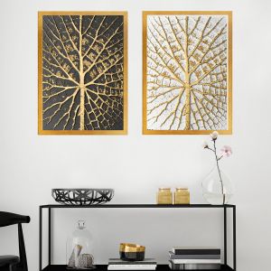 SET_129 Multicolor Decorative Framed Painting (2 Pieces)