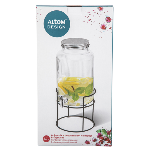 Altom Design stakleni dispenzer za piće 5,7l 0503002257 slika 5