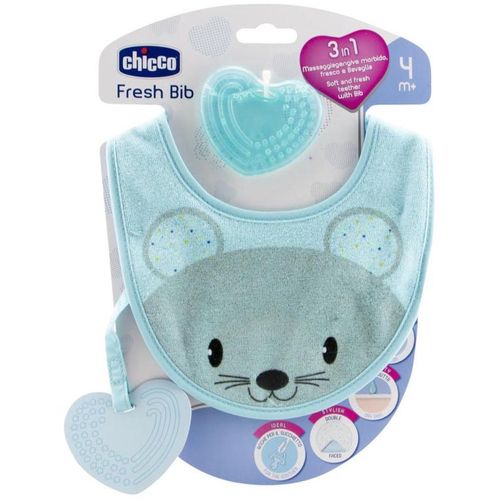 Chicco Siperak 3U1 Fresh Bib 4m+, Plavi slika 1