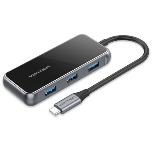 Vention USB-C to HDMI USB3.0*3 RJ45 PD Docking Station 0.15m Gray slika 1