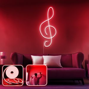 Opviq Dekorativna zidna led rasvjeta Music - Medium - Red