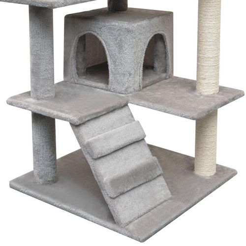 Penjalica Grebalica za Mačke sa Stupovima od Sisala 125 cm Siva slika 1