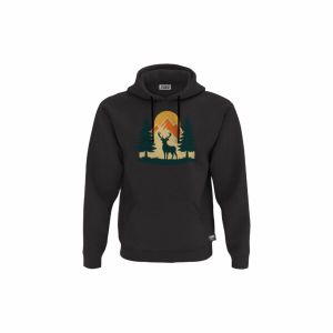 XGB3 Duks sa kapuljačom i džepom Deer Nature Black