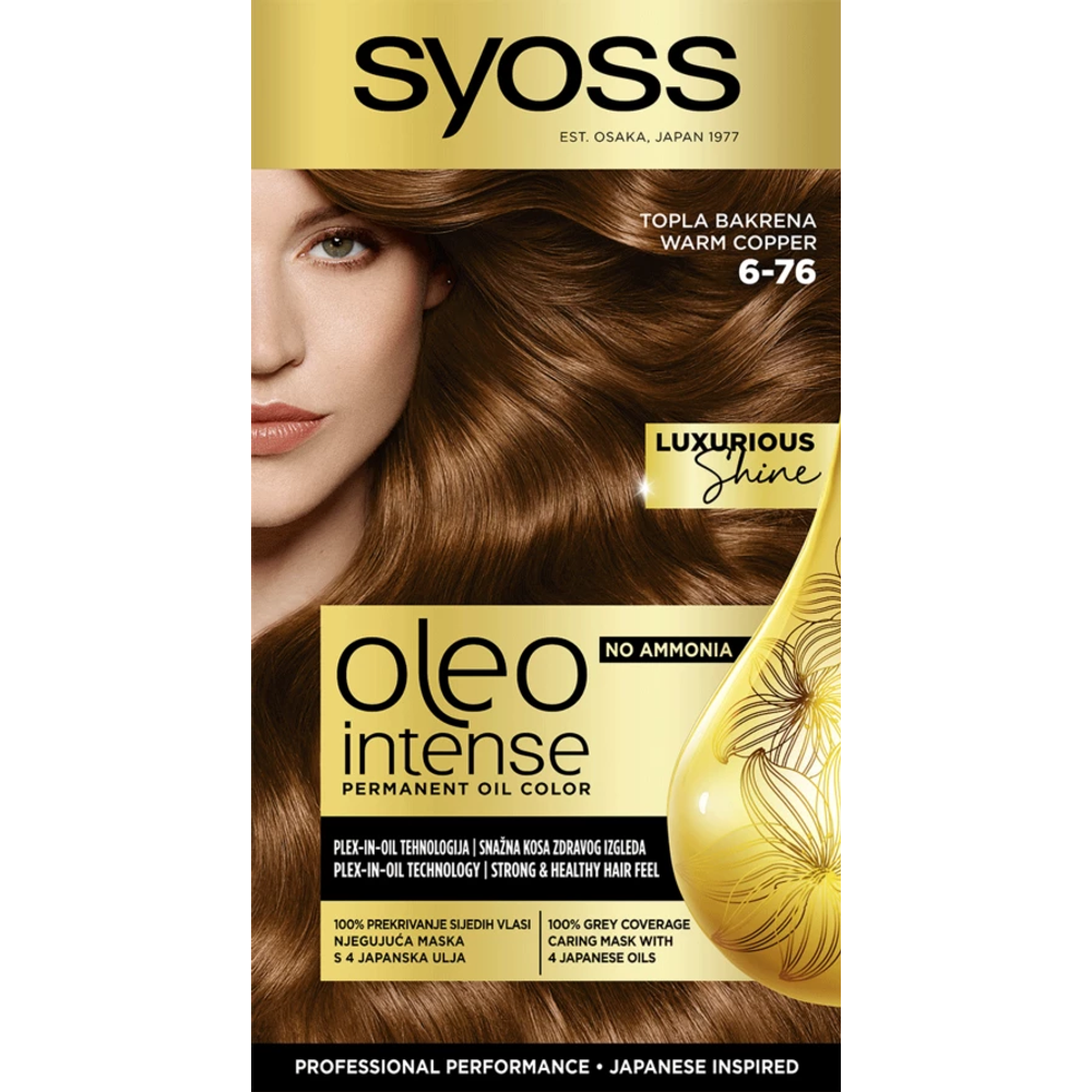 Syoss Oleo Intense Farba za kosu 6-76 Warm Copper  slika 1