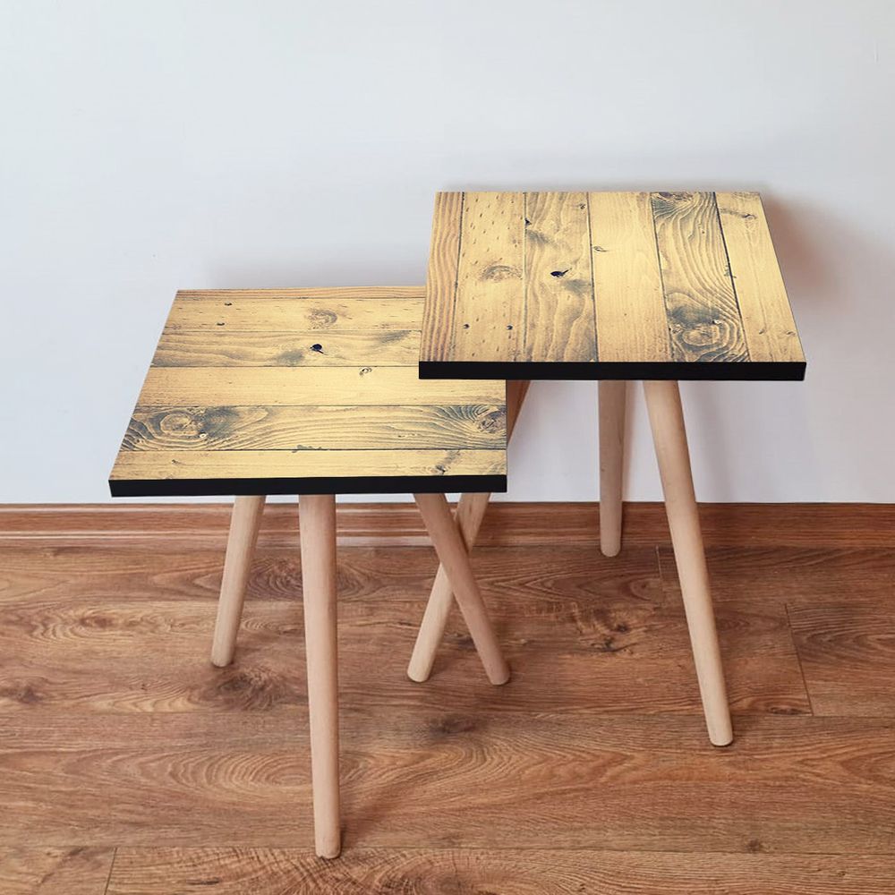 Nesting stolovi 2Shp352 - (2 komada) - boje: kamel, bež slika 1