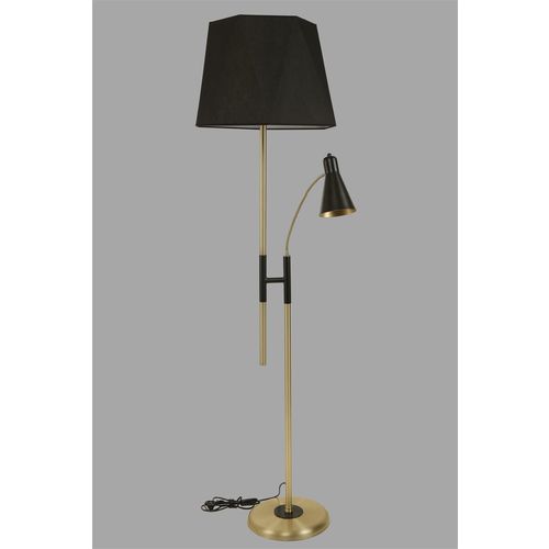 Forza Eskitme Lambader Altıgen Siyah Abajurlu Black Floor Lamp slika 2