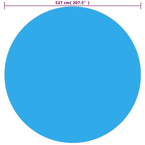 Pokrivač za bazen plavi 527 cm PE slika 31